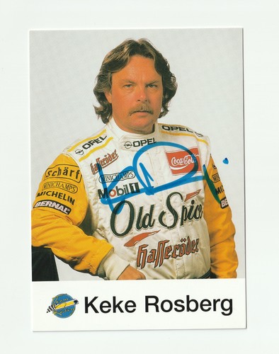 Keke rosberg autogrammkarte - rosberg,