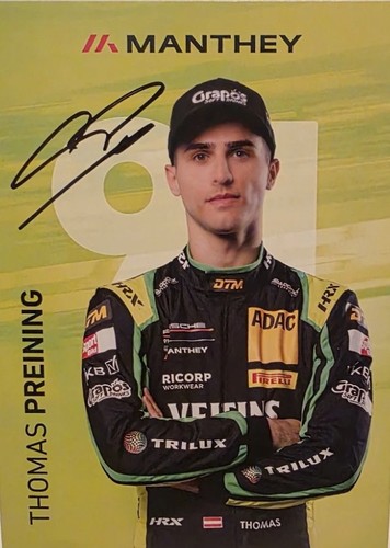 Thomas preining autogrammkarte - thomas,