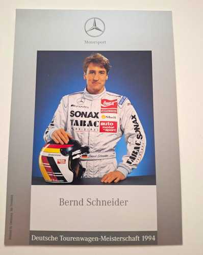Bernd schneider autogrammkarte - bernd,