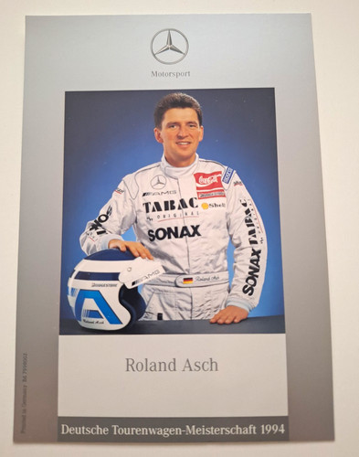 Roland asch autogrammkarte - autogrammkarte, dtm